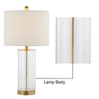 Lot de 2 lampes de table en verre transparent (23,75 €) - 13 x 13 x 23,75 €