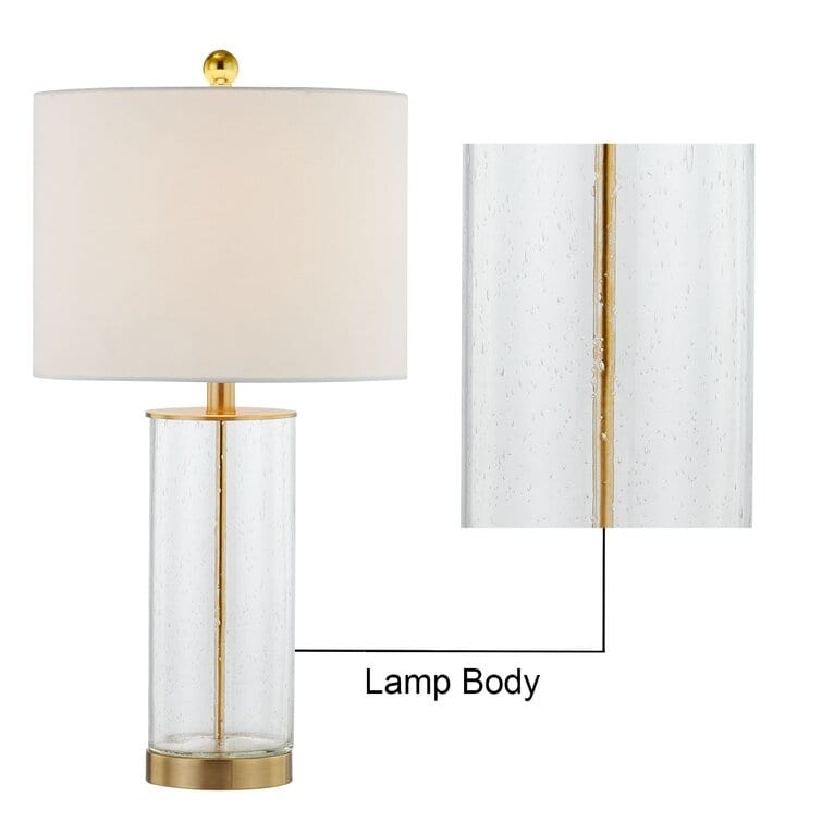 Lot de 2 lampes de table en verre transparent (23,75 €) - 13 x 13 x 23,75 €