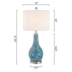 Ensemble de 2 lampes de table en verre avec port USB (lot de 2)