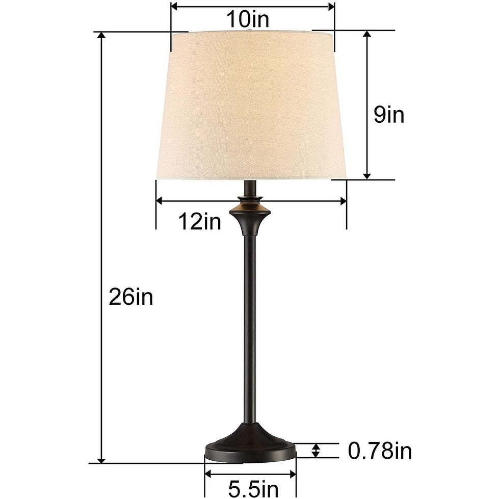 Ensemble de 2 lampes de table pour buffet