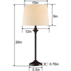 Ensemble de 2 lampes de table pour buffet