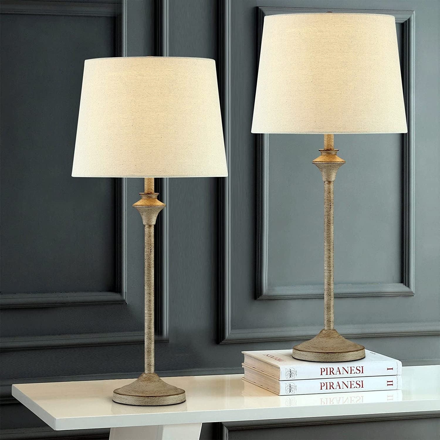 Ensemble de 2 lampes de table pour buffet