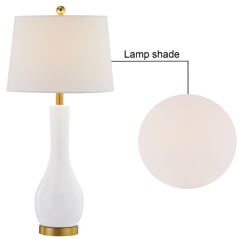 Ensemble de 2 lampes de table en céramique avec port USB (28,5 cm)