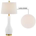 Ensemble de 2 lampes de table en céramique avec port USB (28,5 cm)
