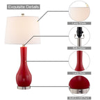 Ensemble de 2 lampes de table en céramique avec port USB (28,5 cm)