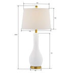 Ensemble de 2 lampes de table en céramique avec port USB (28,5 cm)