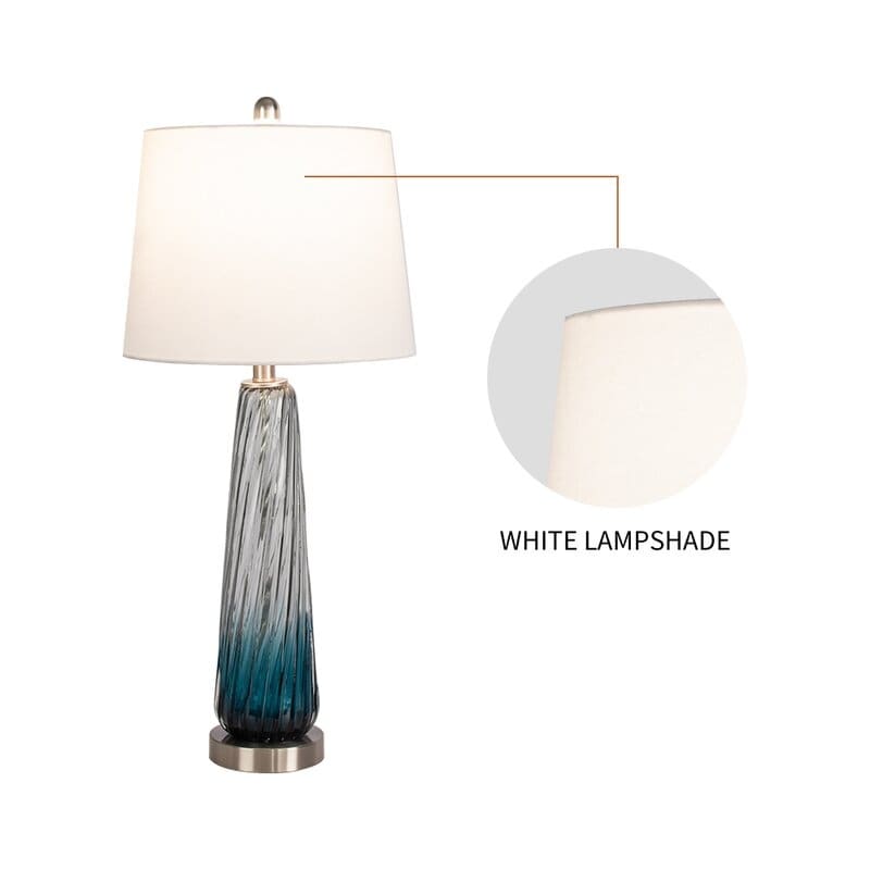 Ensemble de 2 lampes de chevet bleu dégradé Maxax 28,75