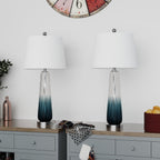 Ensemble de 2 lampes de chevet bleu dégradé Maxax 28,75