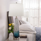 Ensemble de 2 lampes de chevet bleu dégradé Maxax 28,75