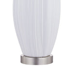 Lot de 2 lampes de table standard en porcelaine blanche (lot de 2)