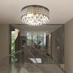 Plafonnier encastré Maxax 4 lumières 15 po en métal cristal - N/A