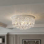 Plafonnier encastré Maxax 4 lumières 15 po en métal cristal - N/A