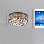 Plafonnier encastré Maxax 4 lumières 15 po en métal cristal - N/A