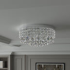Plafonnier encastré Maxax 4 lumières 15 po en métal cristal - N/A