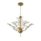 Lustre classique/traditionnel unique à 4 lumières Maxax avec accents en cristal