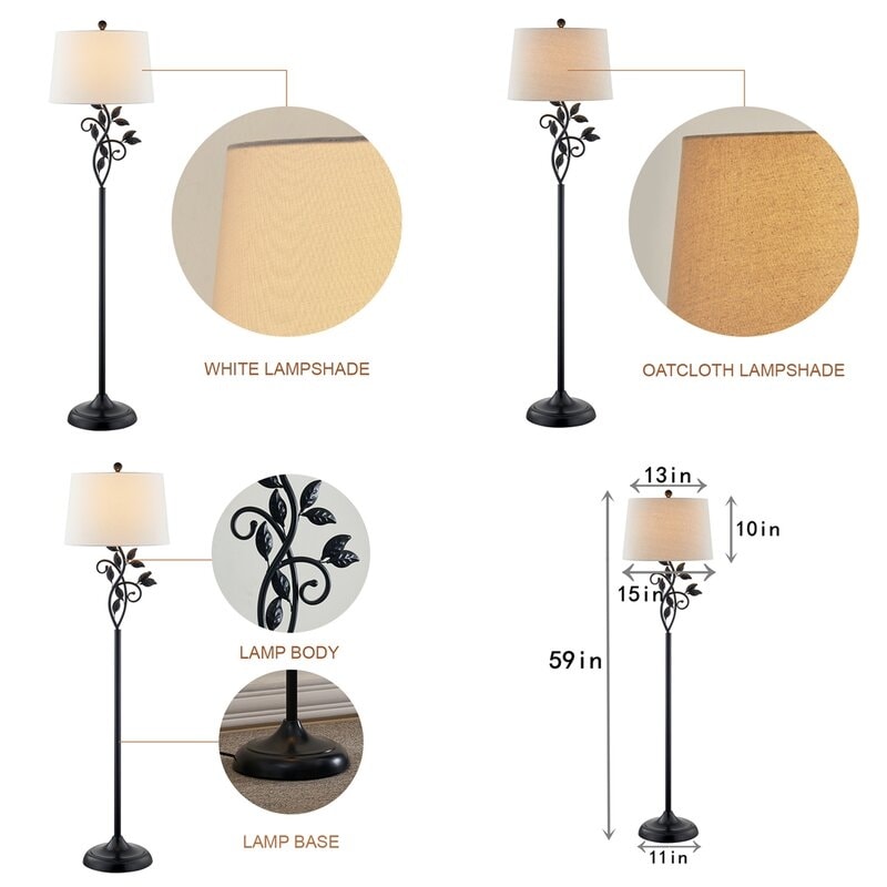 Lampadaire traditionnel à 59 feuilles