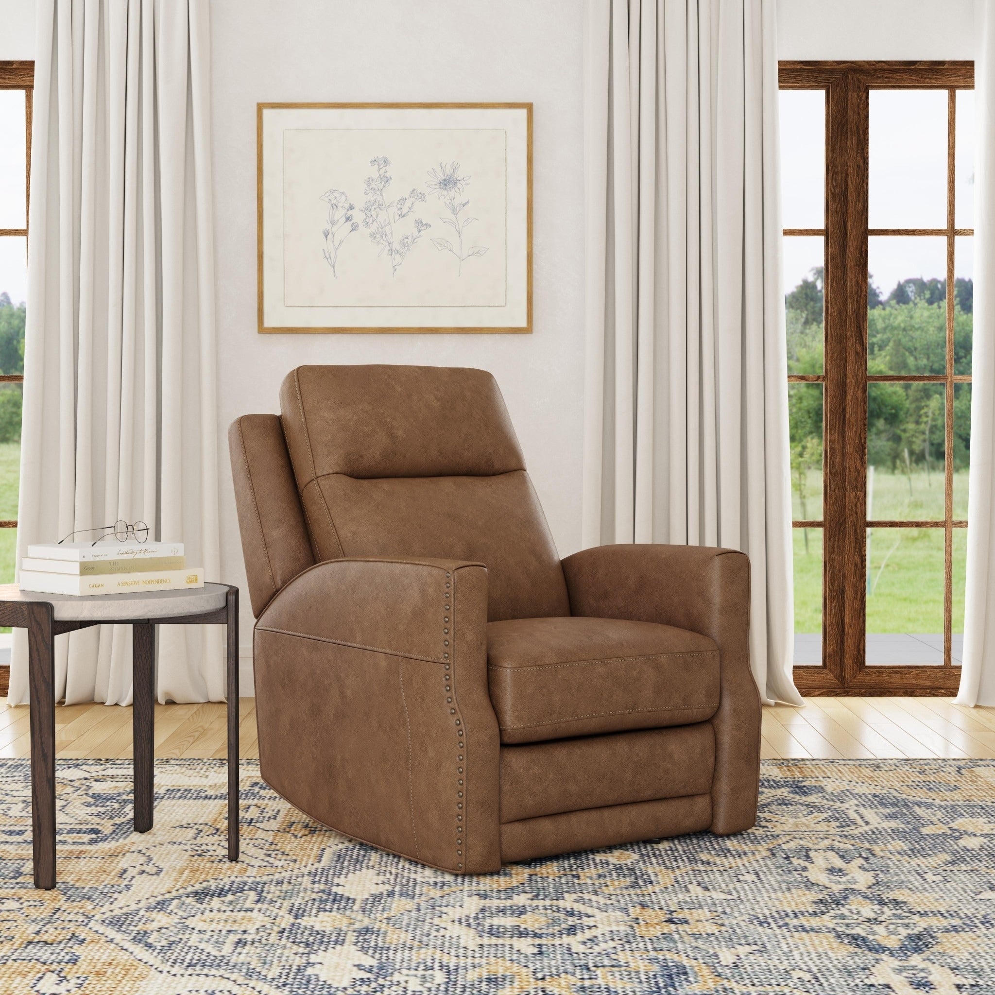 Fauteuil inclinable électrique Maxwellton Cedar avec appui-tête et lombaire électriques par Flexsteel