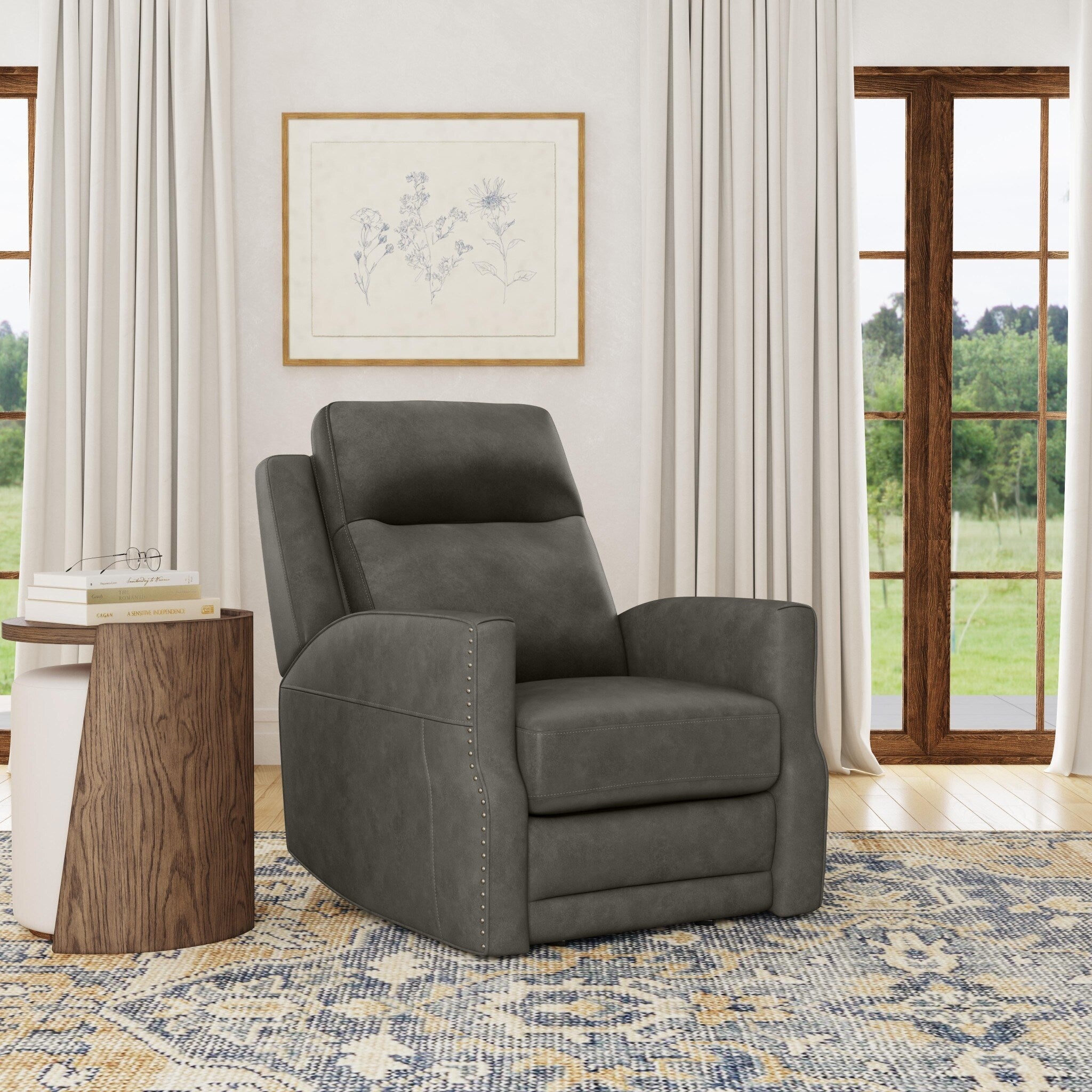 Fauteuil inclinable électrique Maxwellton Cedar avec appui-tête et lombaire électriques par Flexsteel