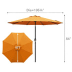 Maypex 9-foot Crank and Tilt Market Umbrella