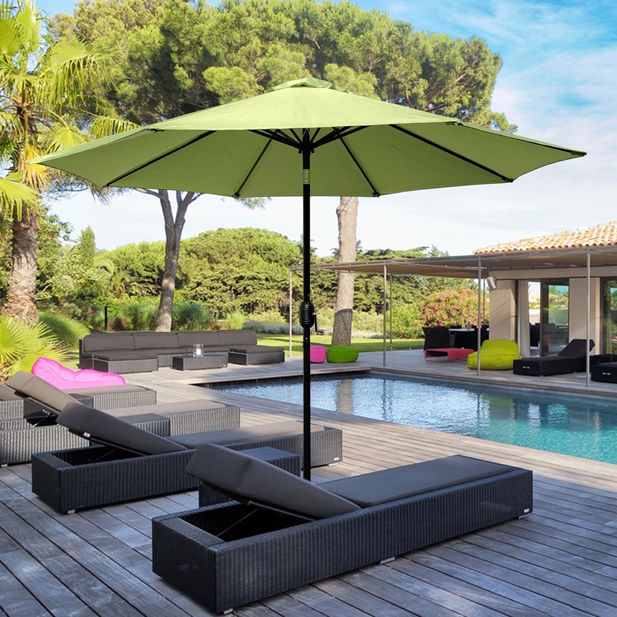 Maypex 9-foot Crank and Tilt Market Umbrella