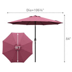 Maypex 9-foot Crank and Tilt Market Umbrella