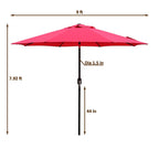 Maypex 9-foot Crank and Tilt Market Umbrella