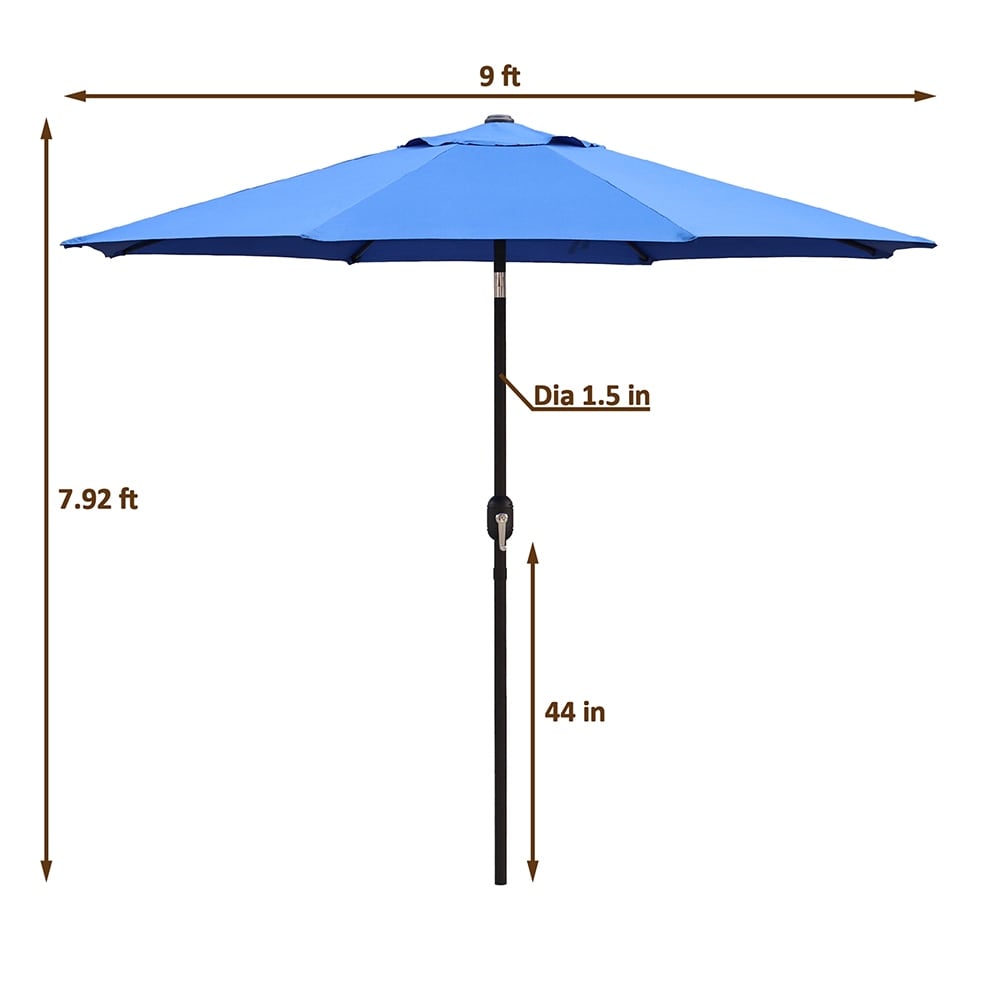 Maypex 9-foot Crank and Tilt Market Umbrella