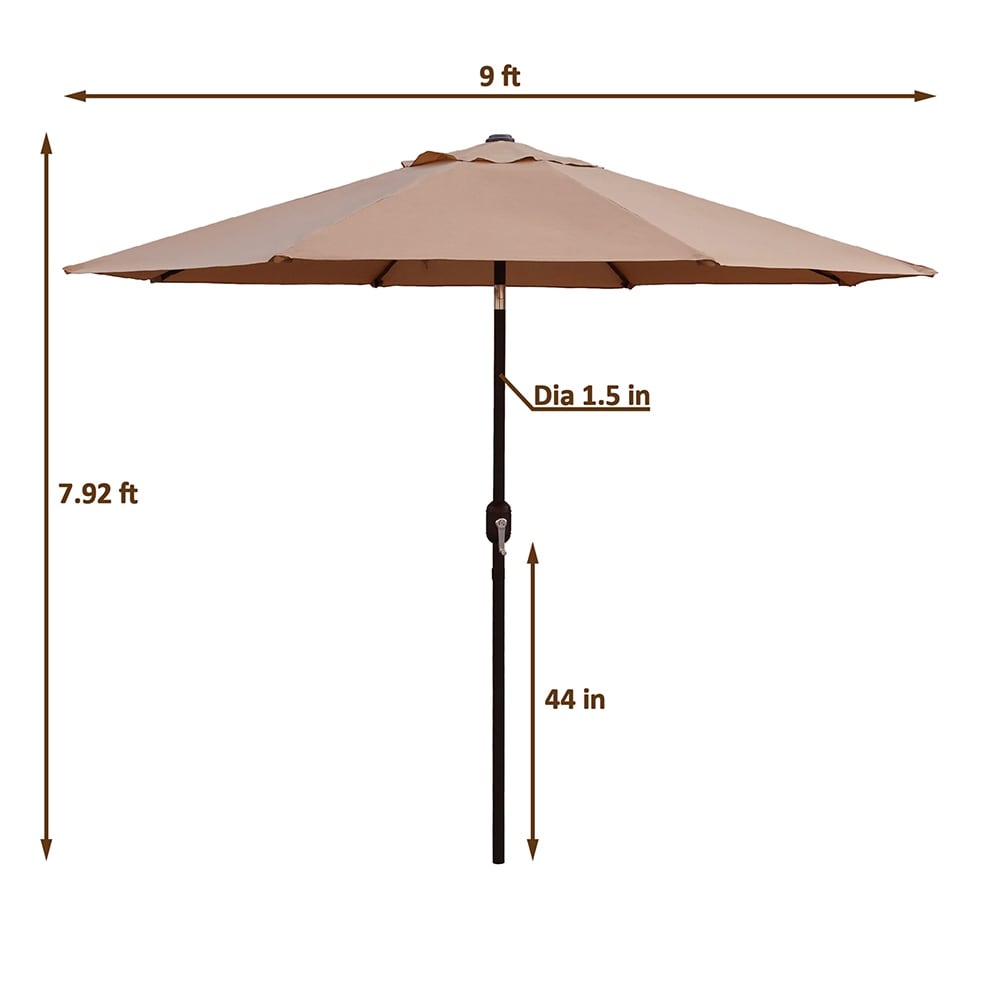 Maypex 9-foot Crank and Tilt Market Umbrella