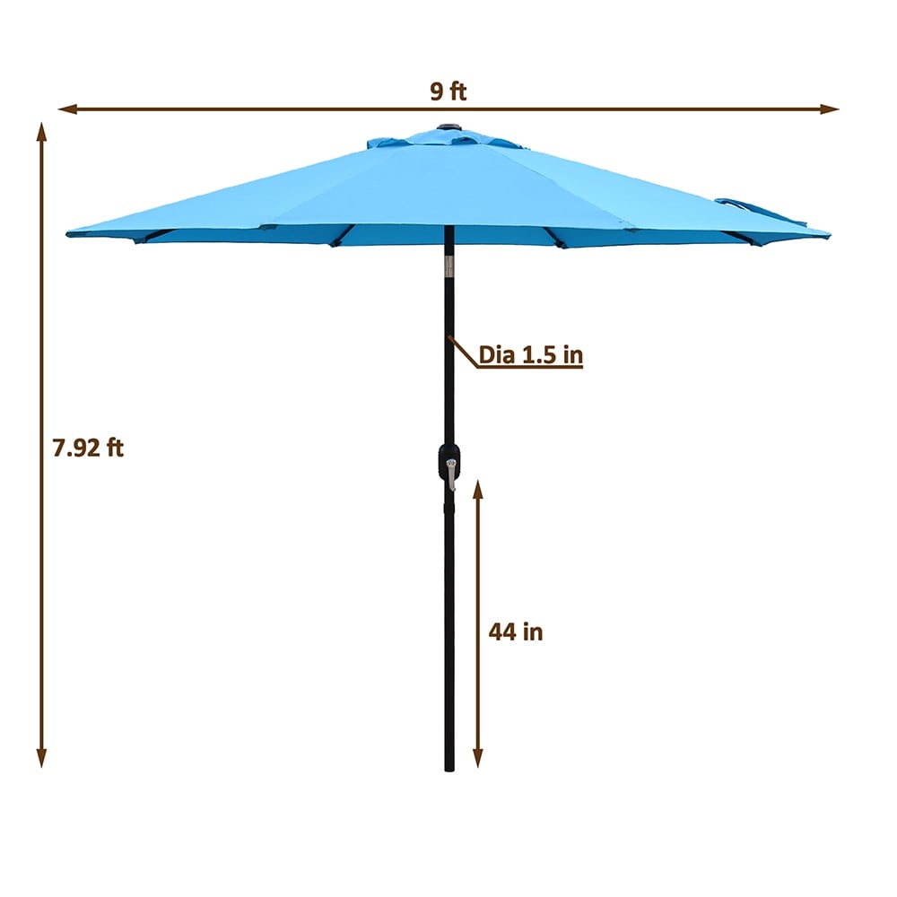 Maypex 9-foot Crank and Tilt Market Umbrella