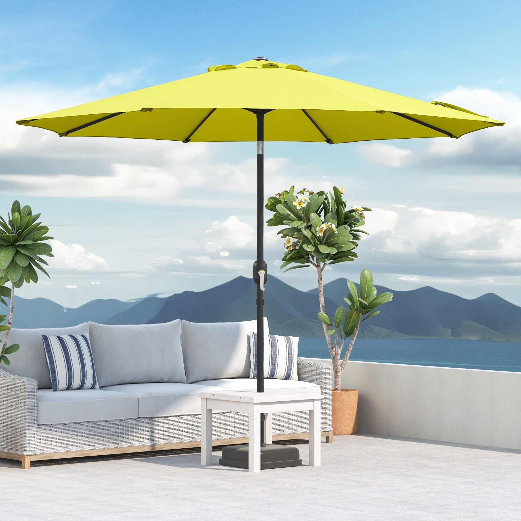 Maypex 9-foot Crank and Tilt Market Umbrella