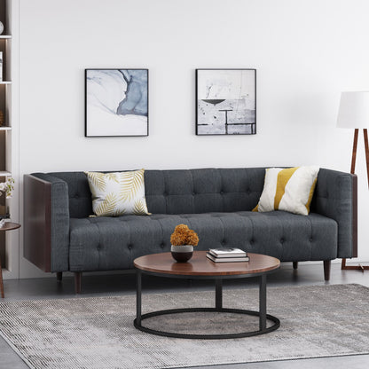 Christopher Knight Home - Canapé 3 places capitonné contemporain McLarnan - 89,75 L x 31,50 l x 30,25 H