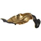 Sculpture Melinda finition noire/dorée - 20 l x 8 p x 6 h