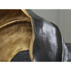 Sculpture Melinda finition noire/dorée - 20 l x 8 p x 6 h