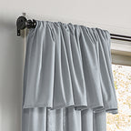 Rideau de ferme en toile de protection Mercantile filtrant la lumière avec languette et cantonnière