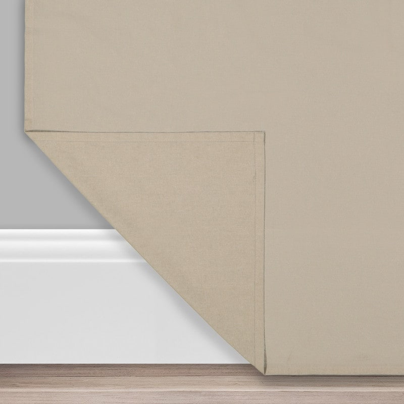 Rideau de ferme en toile de protection Mercantile filtrant la lumière avec languette et cantonnière