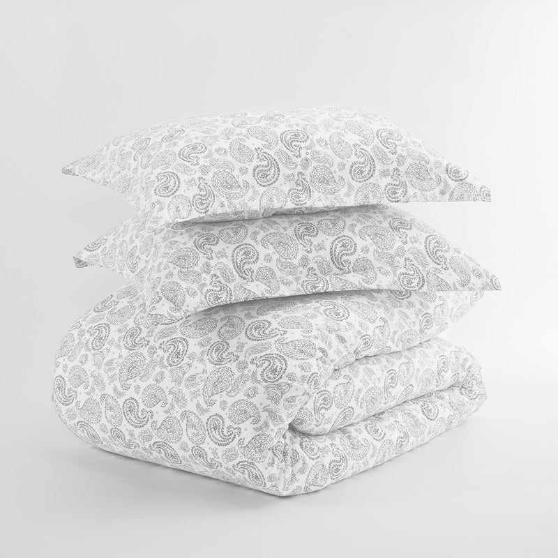 Parure de lit 3 pièces surdimensionnée à imprimé cachemire Simply Soft