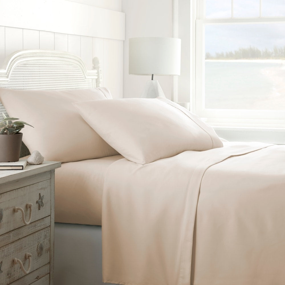 Ensemble de draps ultra-doux à poches profondes Home Collection, 4 pièces