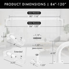 Tringle à rideau occultante enveloppante Meriville de 1 pouce de diamètre