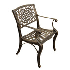 Ensemble de salle à manger rond en treillis de 59 po avec plateau tournant et six chaises - N/A