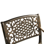 Ensemble de salle à manger rond en treillis de 59 po avec plateau tournant et six chaises - N/A