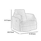Fauteuil inclinable pivotant Meso, en polyester Nuvella ivoire