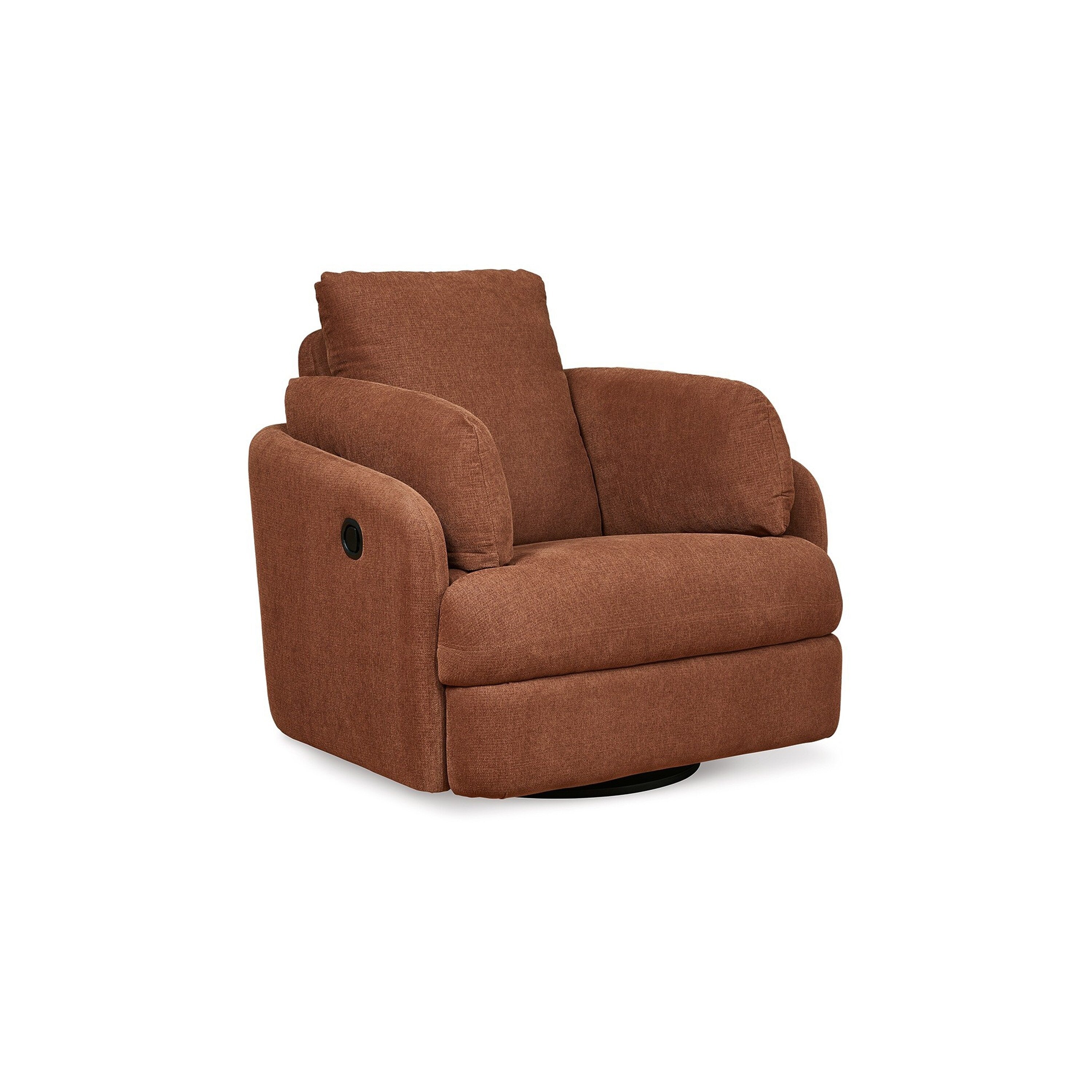Fauteuil inclinable manuel pivotant Meso, polyester Nuvella orange
