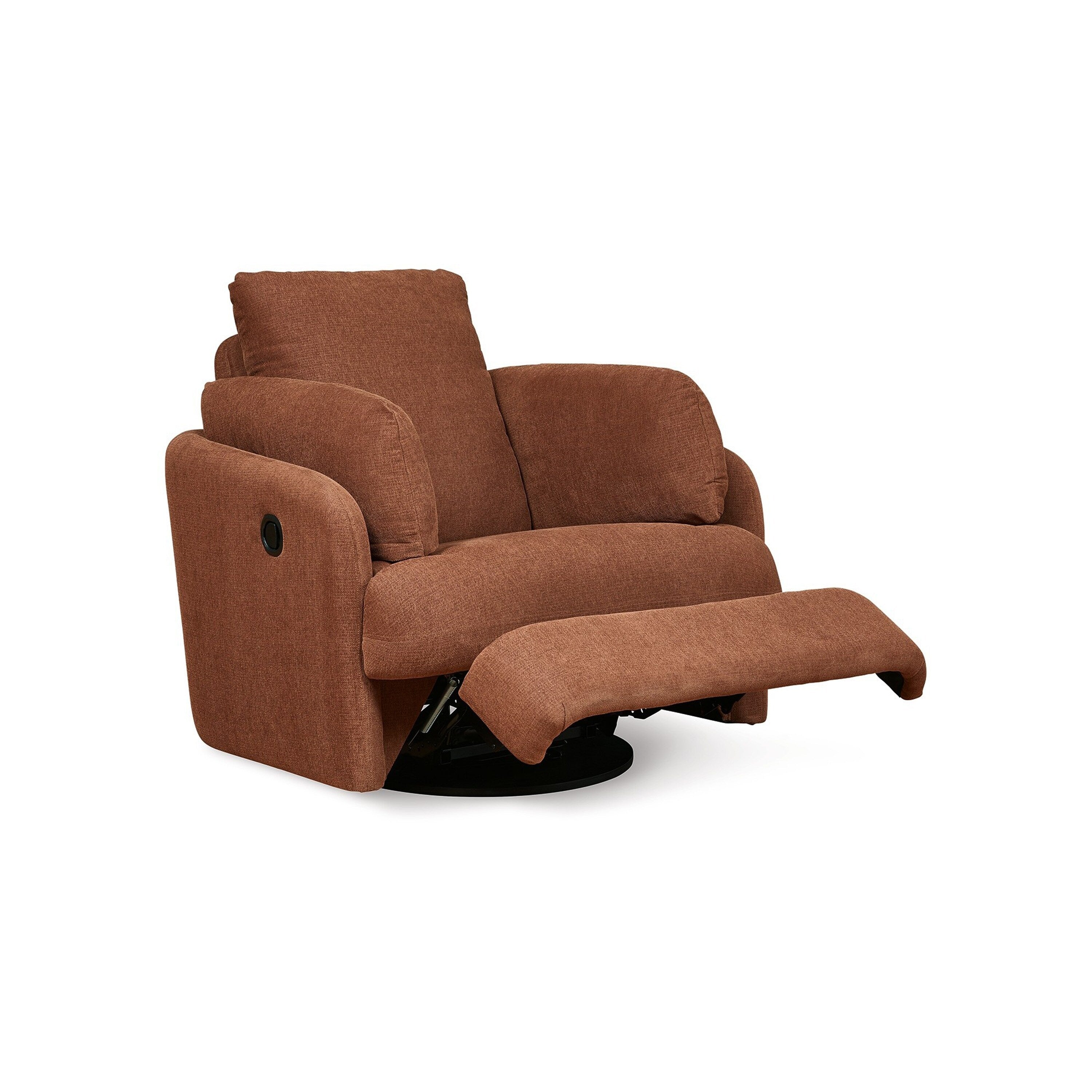 Fauteuil inclinable manuel pivotant Meso, polyester Nuvella orange