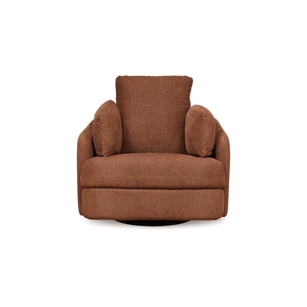 Fauteuil inclinable manuel pivotant Meso, polyester Nuvella orange