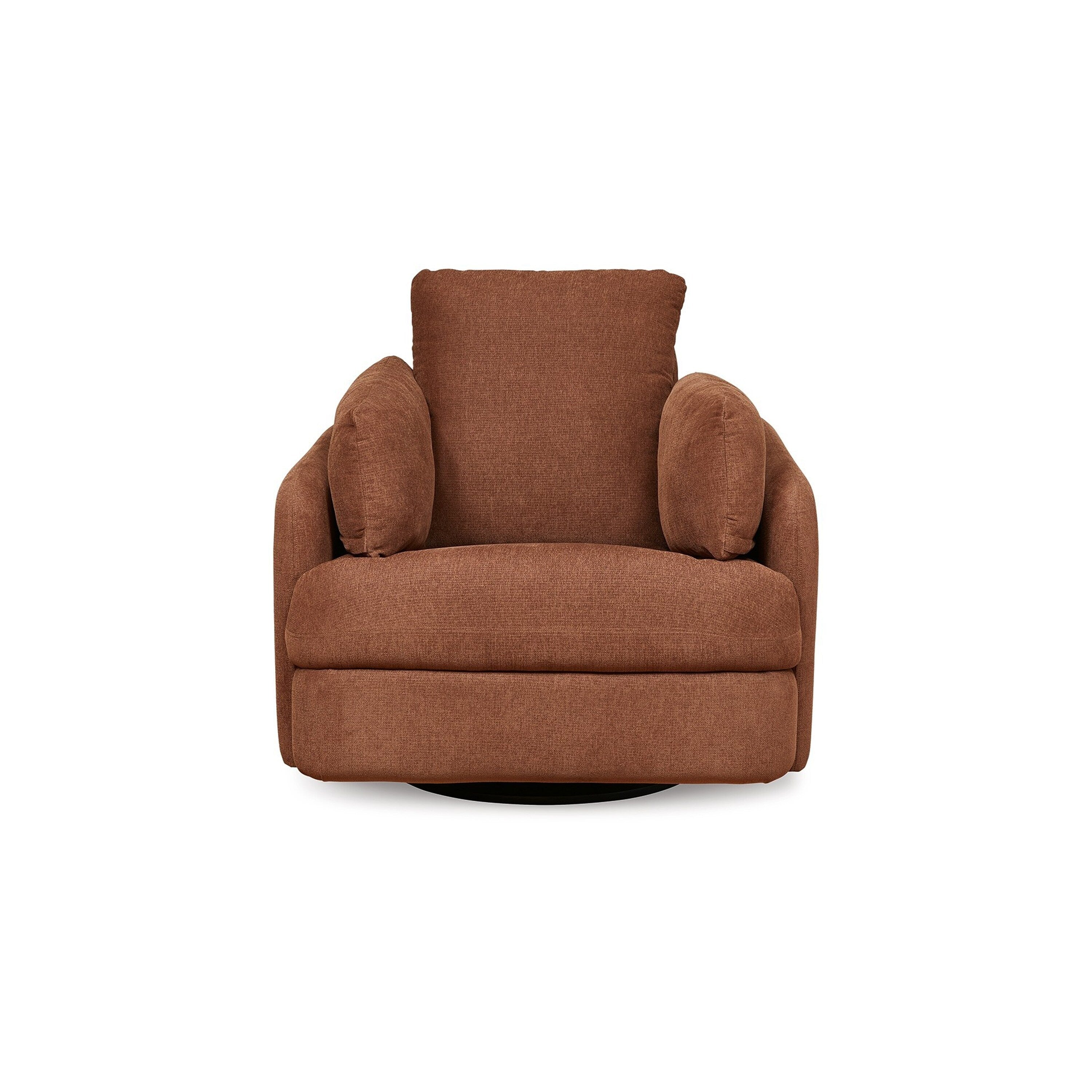 Fauteuil inclinable manuel pivotant Meso, polyester Nuvella orange