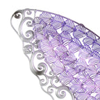 Papillon en métal pour décoration murale d'intérieur ou d'extérieur - Argent, vert, rose - Roche River Decor