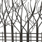 Décoration murale en métal noir Champ d'arbres