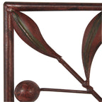 Décoration murale en métal à volutes - Lot de 4 - Marron foncé - Roche River Decor
