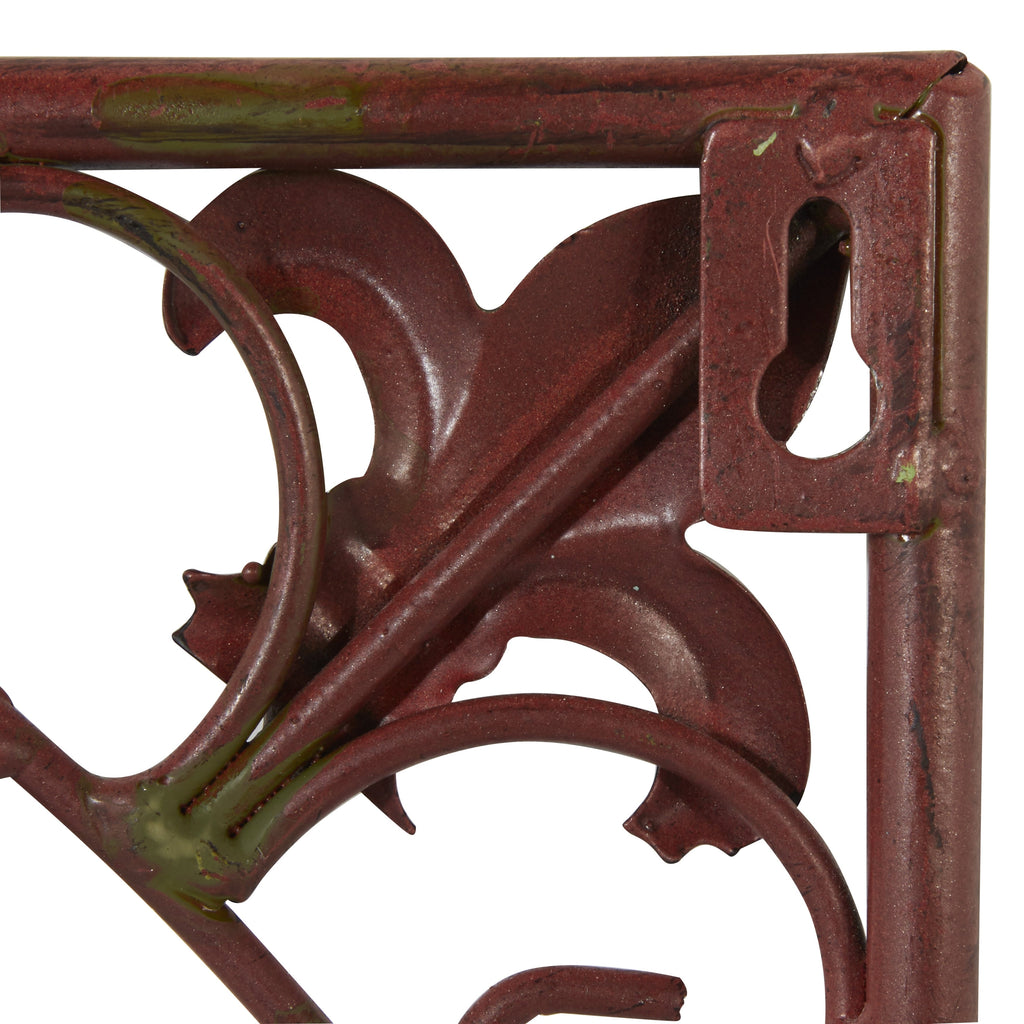 Décoration murale en métal à volutes - Lot de 4 - Marron foncé - Roche River Decor