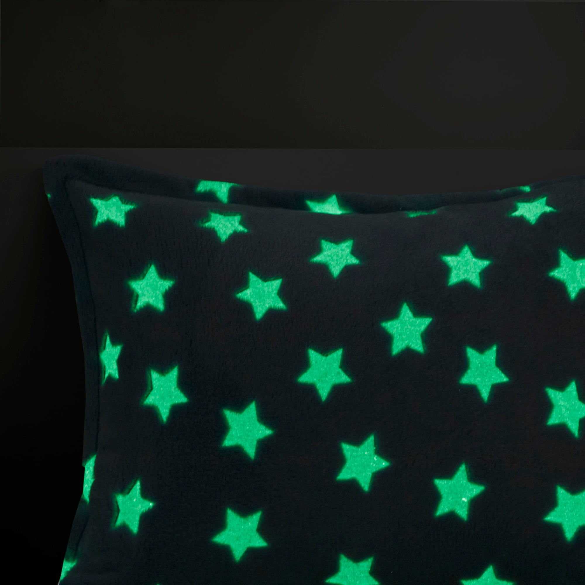 Parure de lit en peluche phosphorescente Avery Aqua par Intelligent Design Kids